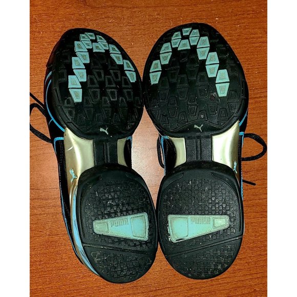 Puma Women's Black & Turquoise Sneakers Running Shoes Size US 8.5 - Picture 4 of 7